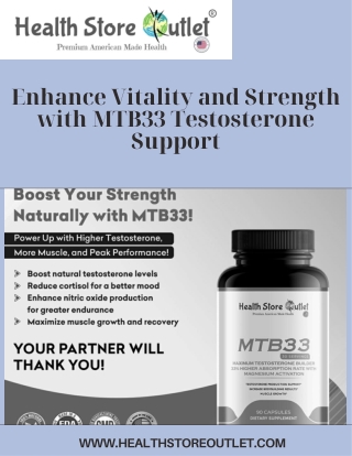 enhance vitality and strength with mtb33