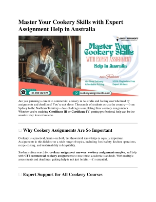 Master Your Cookery Skills with Expert Assignment Help in Australia (3)