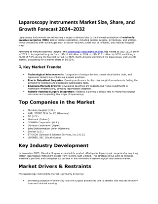laparoscopy instruments market size share