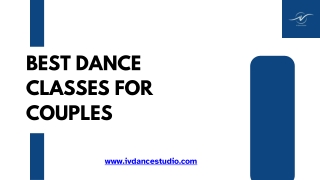 Book Now the Best Dance Classes for Couples