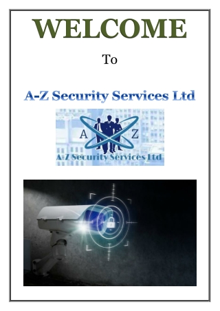Protecting UK Businesses with CCTV Security for Hire – A-Z Security Services Ltd Insights