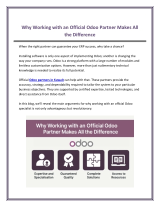 why working with an official odoo partner makes