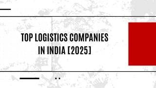 top logistics companies in india 2025