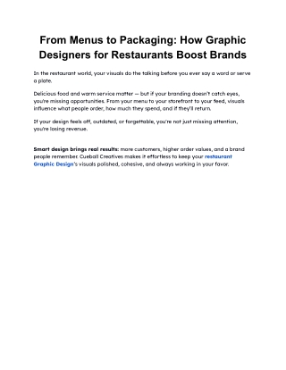 From Menus to Packaging_ How Graphic Designers for Restaurants Boost Brands