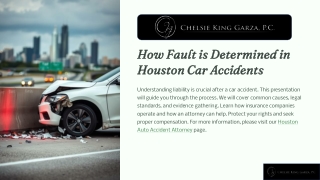 How Fault is Determined in Houston Car Accidents