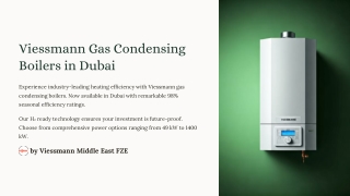 Best Gas Condensing Boilers in Dubai | Viessmann UAE