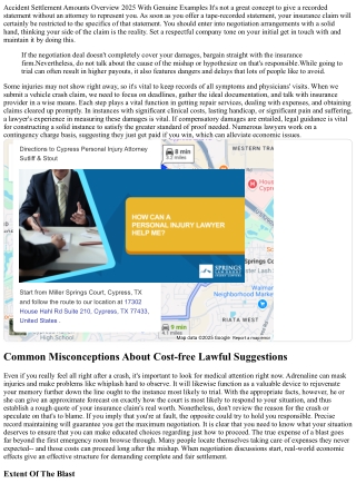 accident settlement amounts overview 2025 with