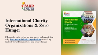international charity organizations zero hunger