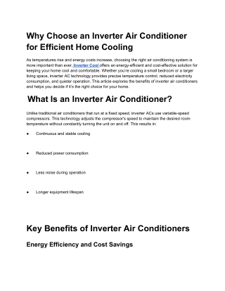 Why Choose an Inverter Air Conditioner for Efficient Home Cooling (2)