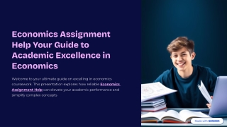 Economics Assignment Help: Your Guide to Academic Excellence in Economics