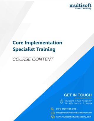 Core Implementation Specialist Training | Get Certified Online