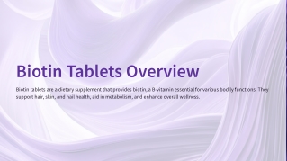 biotin tablets overview