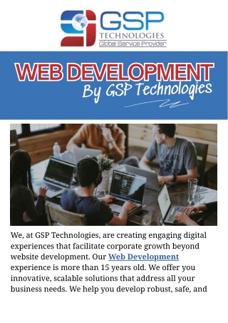 Full-Service Web Development Company - GSP Technologies