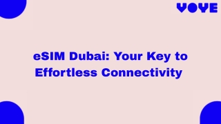 Your Digital SIM Solution in Dubai