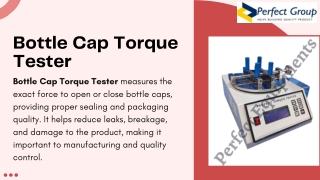 bottle cap torque tester