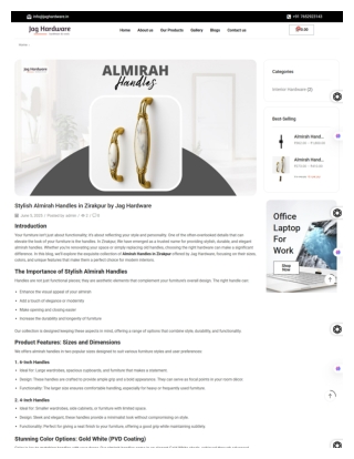 Stylish Almirah Handles in Zirakpur by Jag Hardware