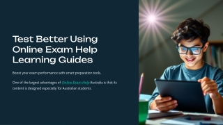 test better using online exam help learning guides