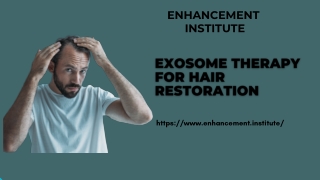 Exosome Therapy for Hair Restoration