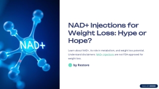 nad injections for weight loss hype or hope