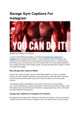 Savage Gym Captions For Instagram (1)