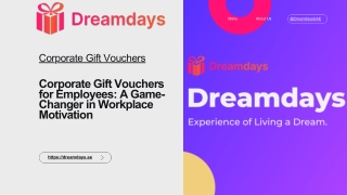 Corporate Gift Vouchers for Employees A Game-Changer in Workplace Motivation