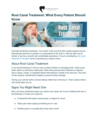 Root Canal Treatment_ What Every Patient Should Know