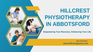 Hillcrest Physiotherapy In Abbotsford - Hillcrestphysio