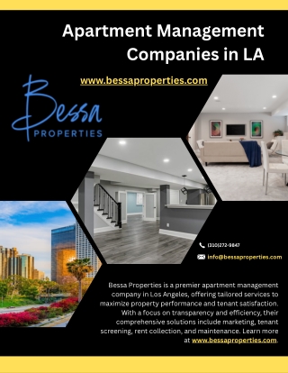 Apartment Management Companies in LA - bessaproperties.com
