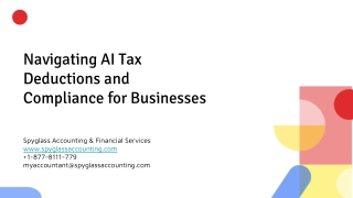 Navigating AI Tax Deductions and Compliance for Businesses