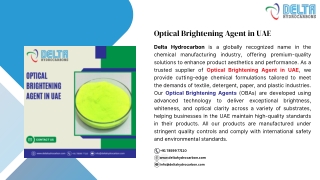 Optical Brightening Agent in UAE