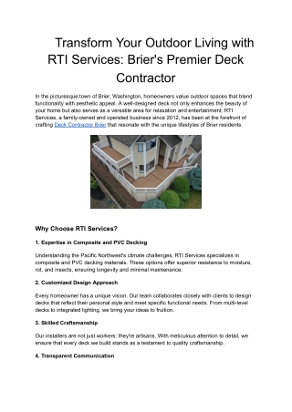 Transform Your Outdoor Living with RTI Services_ Brier's Premier Deck