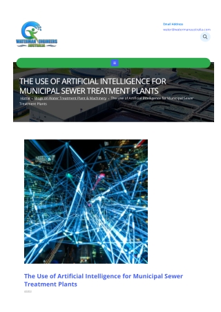SMART MUNICIPAL DRINKING WATER SEWER TREATMENT PLANTS