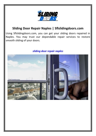 Document1.pdfSliding Door Repair Naples  Sflslidingdoors.com