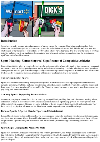 Sport Definition: Unraveling truth Significance of Competitive Athletics