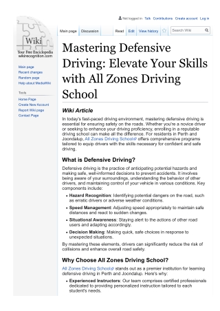 Mastering Defensive Driving Elevate Your Skills with All Zones Driving School