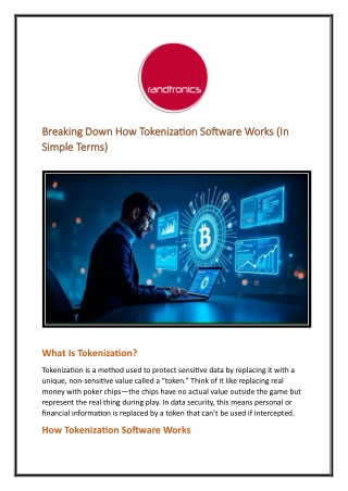 Breaking Down How Tokenization Software Works (In Simple Terms)