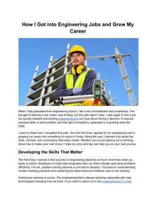 Tier 2 TCBP _ How I Got into Engineering Jobs and Grew My Career