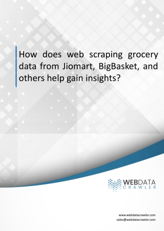 how does web scraping grocery