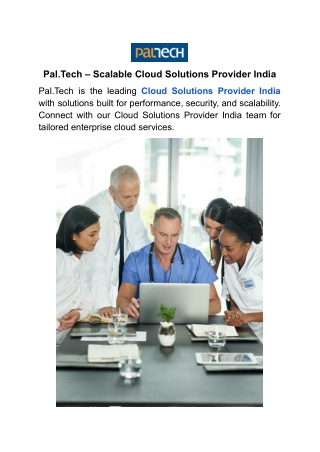 Pal.Tech – Scalable Cloud Solutions Provider India