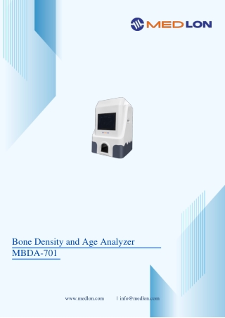 bone density and age analyzer mbda 701
