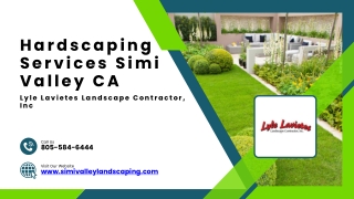 Hardscaping Services Simi Valley CA - Lyle Lavietes Landscape Contractor, Inc