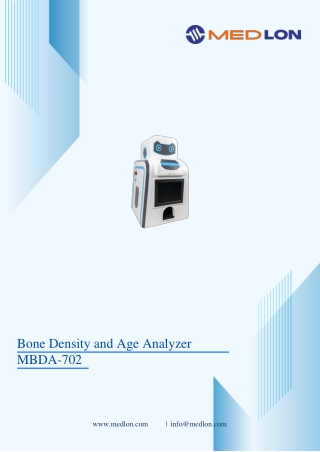 bone density and age analyzer mbda 702