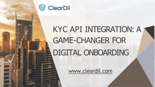 KYC API Integration A Game-Changer for Digital Onboarding