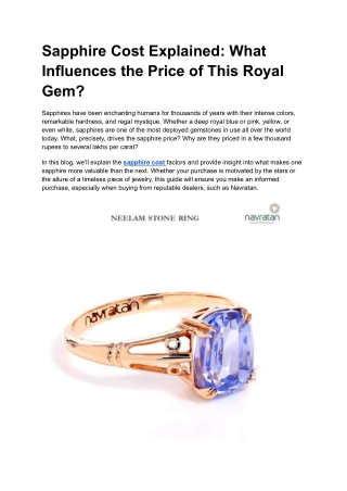 Sapphire Cost Explained_ What Influences the Price of This Royal Gem