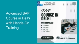 Advanced SAP Course in Delhi with Hands-On Training