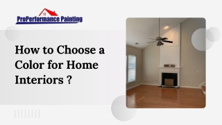 how to choose a color for home interiors