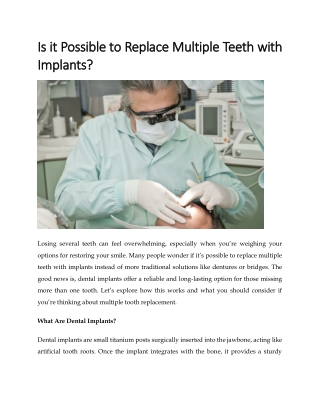is it possible to is it possible to replace