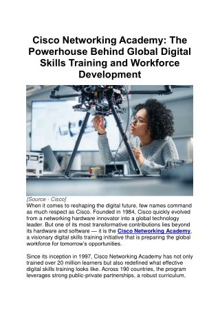 cisco networking academy the powerhouse behind