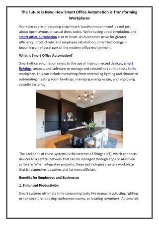 the future is now how smart office automation