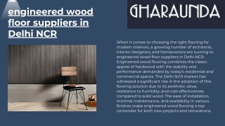 engineered wood floor suppliers in delhi ncr